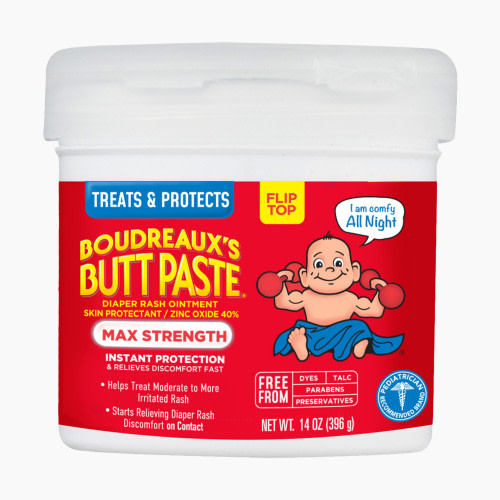 Boudreaux's Butt Paste Maximum Strength Diaper Rash Cream - 14 Oz