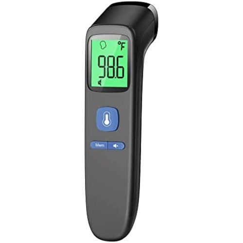 Forehead Thermometer, Baby and Adults Thermometer with Fever Alarm, LCD Display and Memory Function, Ideal for Whole Family