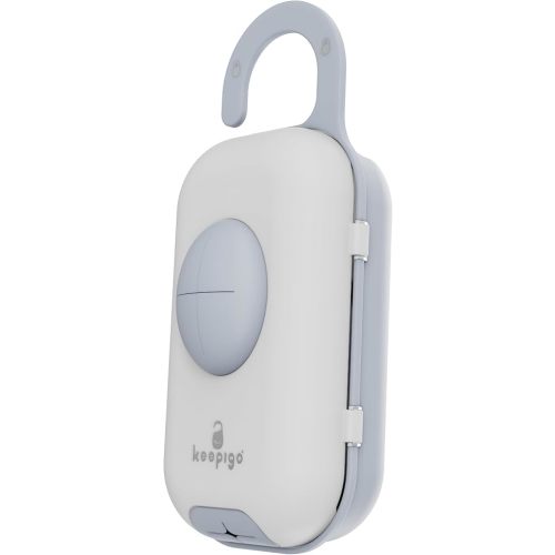 keepigo Diaper Bag Wipe Dispenser Blue | 3-in-1 Portable Diaper Caddy Organizer, Baby Wipe Holder with Disposable Bags | Baby Essentials for Newborns, Toddlers, Travel & Baby Shower Gifts