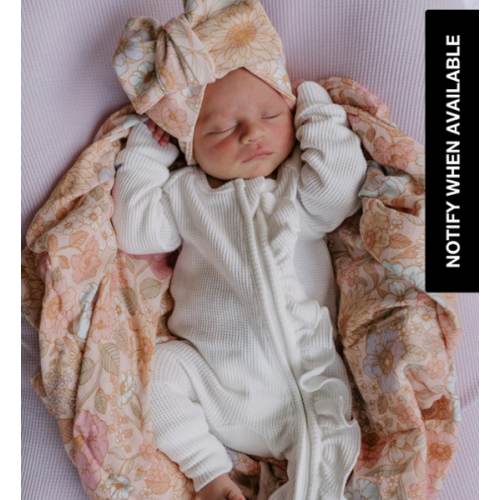 Frill Zip Romper | Milk Waffle – Little and Fern