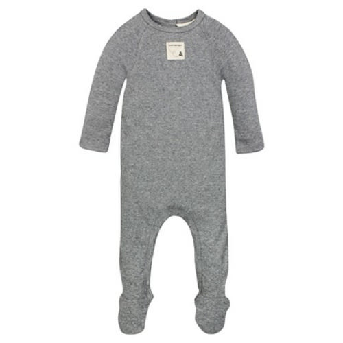 Organic Rib Union Suit Coverall- Burt's Bees Babyâ„¢, Heather Grey