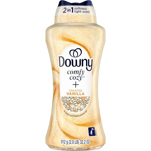 Downy Comfy Cozy In-Wash Laundry Scent Booster Beads, Toasted Vanilla Scent, 32.2 oz, Softness and Freshness