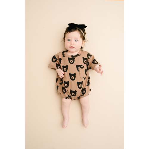 Brown Bear Pocket Romper