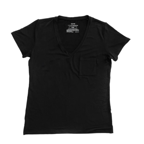 Black Women's Perfect Pocket Tee - Little Sleepies