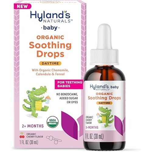 Hyland's Baby - Organic Daytime Soothing Drops for Oral Discomfort, 1 oz