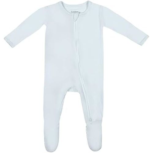 Soft Baby Bamboo Viscose Footie Pajamas, Zipper Closure, 0-24 Months