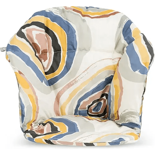 Stokke Clikk Cushion, Multi Circles - Compatible Clikk High Chair - Provides Support for Babies - Made with Organic Cotton - Reversible & Machine Washable - Best for Ages 6-36 Months