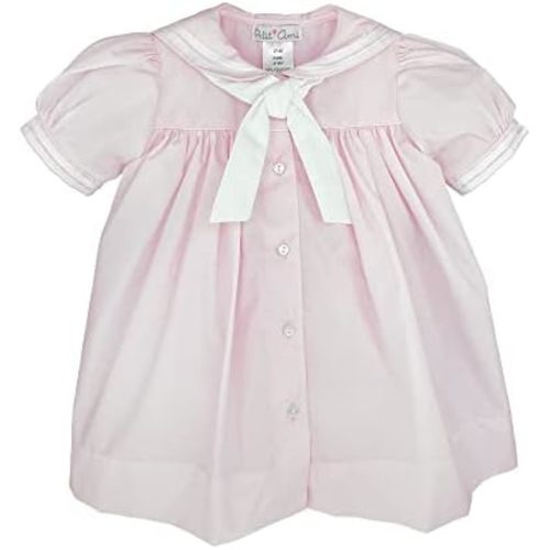 Petit Ami Baby Girls' Nautical Dress with Collar