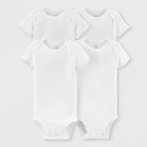 Carter's Just One You®️ Baby 4pk Short Sleeve Bodysuit - White