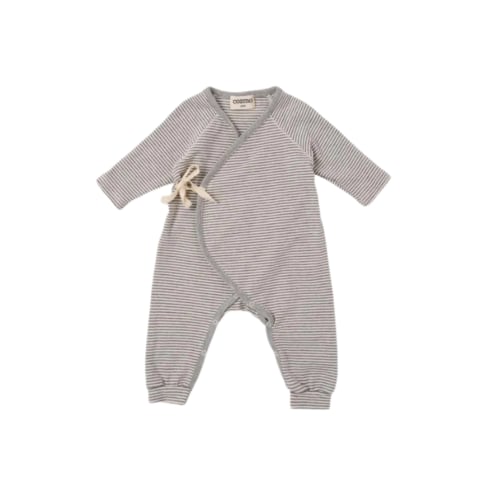 Striped Newborn Jumpsuit - 0-3 Months
