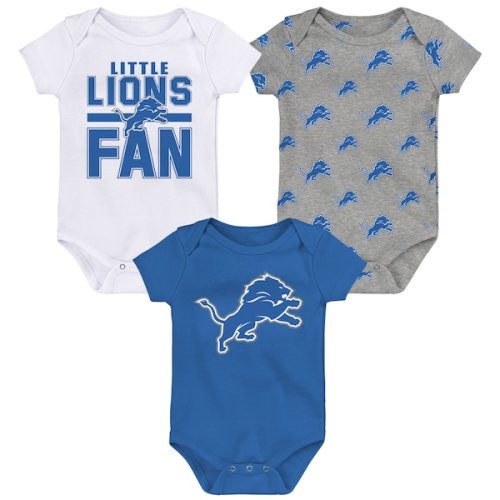 Detroit Lions Outerstuff Newborn Little Tike 3-Piece Bodysuit Set