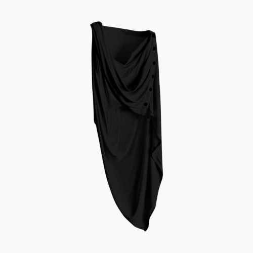 Zalamoon Maternity Snap Wrap - Black, OS