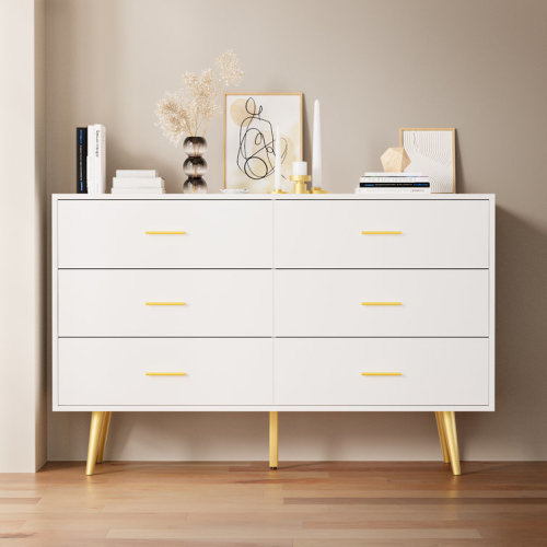 Kamily 6 Drawer 47.25" W DoubleDresser