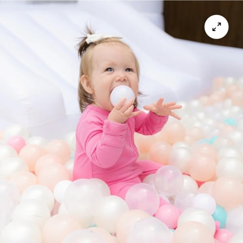 Bumbunny Baby | Zip Footie in Watermelon