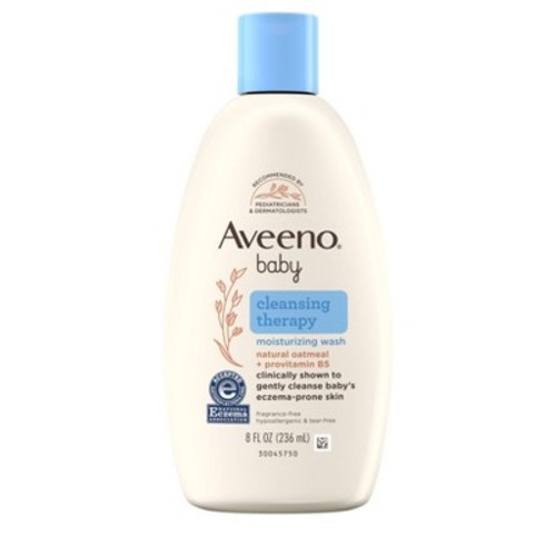 Aveeno Baby Cleansing Therapy Moisturizing Wash - 8 Fl Oz