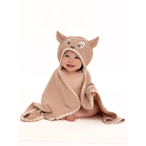 Disney's Bambi Baby Bath Set, Hooded Towel and 3 Washcloths, One Size