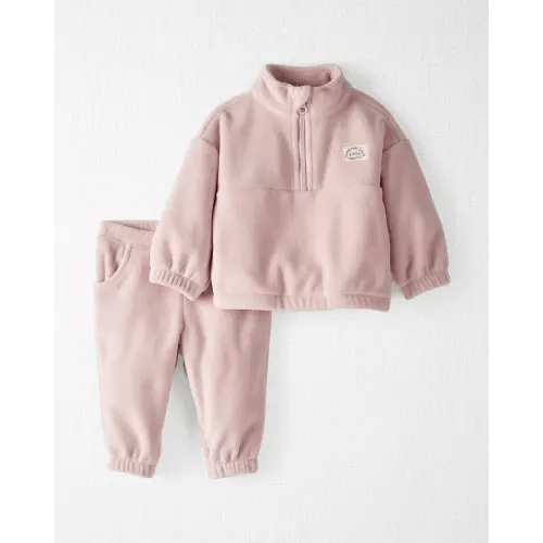 Baby Microfleece Set Made with Recycled Materials in Rosebud - Little Planet | Carter's