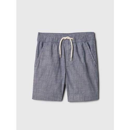 babyGap Easy Pull-On Shorts in indigo chambray, size: 6-12 M