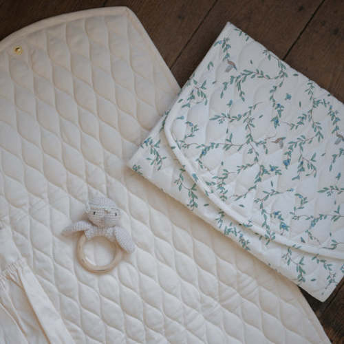 Portable Changing Pad - Secret Garden | Gooselings - Monogrammed Olivia in Brown
