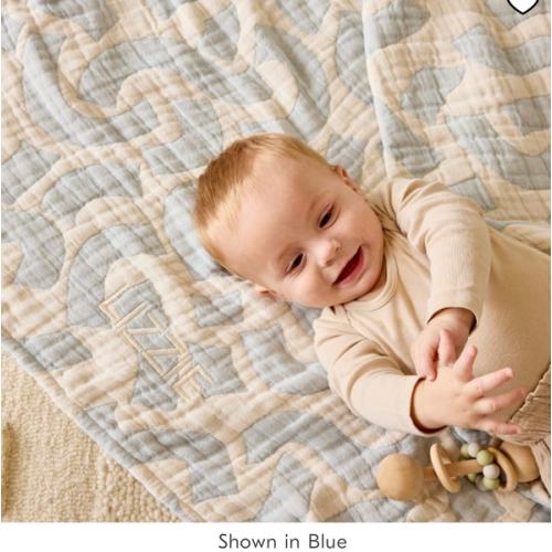 Sprinkled Waves Baby Blanket
