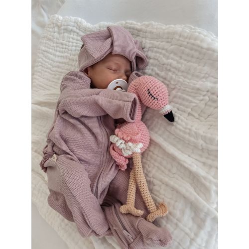 Newborn Comforters Cuddle Me - Flamingo | 3 Little Crowns