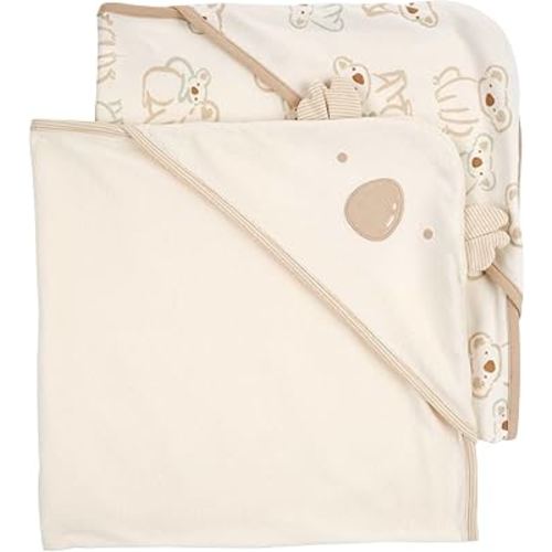 Carter's Baby Hooded Towel (2-pk Ivory/Khaki)
