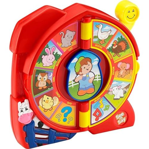 Fisher-Price Little People Toddler Toy See ‘n Say The Farmer Says, Learning Game with Music & Sounds for Kids Ages 18+ Months (Amazon Exclusive)
