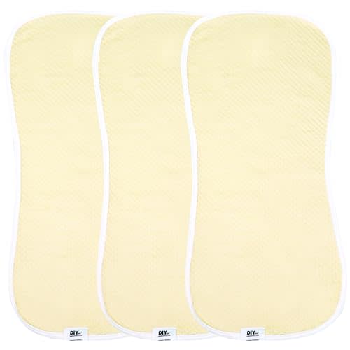 3-Pack Bamboo Viscose Burpy Bib for Baby Boys and Girls Soft Absorbent Baby Burp Cloth Drool Bibs for Newborn Burping Rags