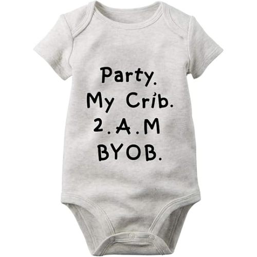 Funny Baby Bodysuit Cute Infant Clothes Super Soft Cotton Suit Humor Comfy One-Piece Gifts Newborn Essentials