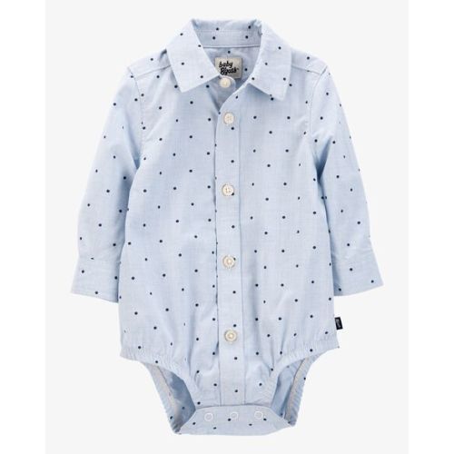 Baby Polka Dot Button-Front Bodysuit - OshKosh | Carter's