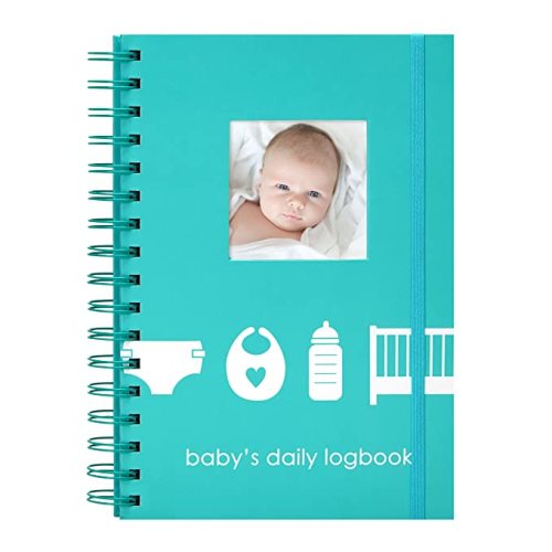 Pearhead Baby’s Daily Log Book, 50 Easy to Fill Pages to Track and Monitor Your Baby’s Schedule, Baby Care Planner for Newborns, Nursing, Sleep, Feeding, Diapers, Pumping, Gift for New Moms