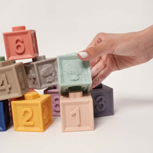 Montessori Squeaky Block Set - For Babies & Toddlers Alike!