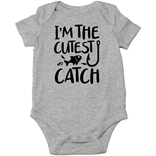 CBTwear I'm the Cutest Catch Baby Bodysuit - Adorable Boy Girl Romper Clothing Funny Cute Infant Outfit