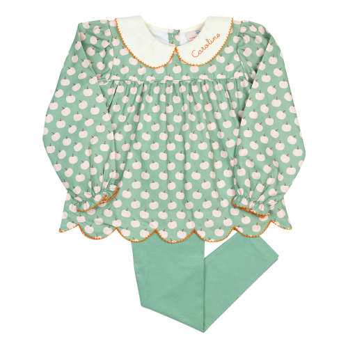 Sage Green Pumpkin Legging Set