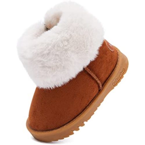 BMCiTYBM Girls Boys Snow Boots Warm Winter Fur Lined Baby Shoes (Infant/Toddler/Little Kid)