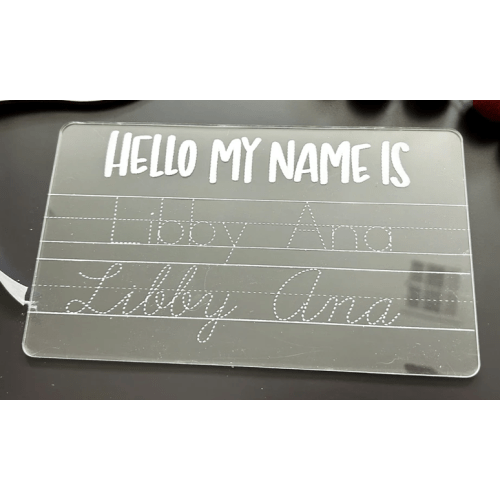 Custom Name Tracing Board – Goldie Letter Co