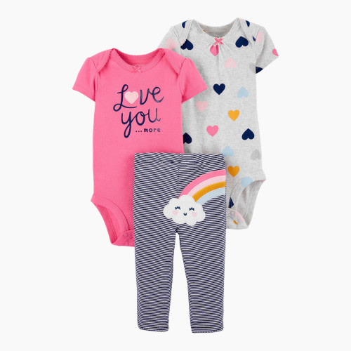 Carter's Little Character 3-Piece Set - Rainbow Love, 6M