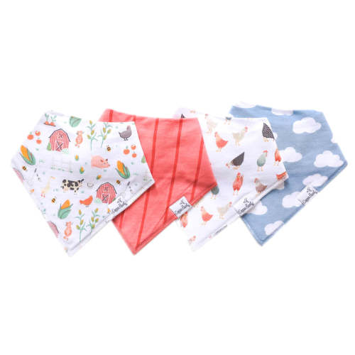Farmstead Bandana Bib Set (4-Pack)
