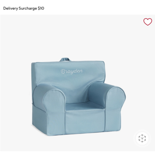 Anywhere Chair®, Twill with White Piping