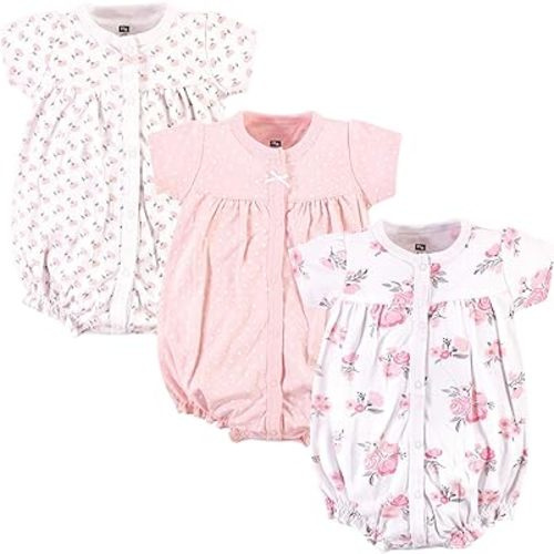 Hudson Baby Unisex Cotton Rompers
