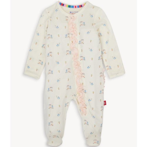 Magnetic Me® Baby Girls Long-Sleeve Penguin Printed Footed Coverall