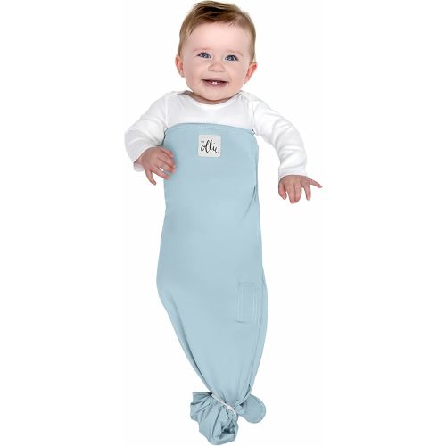 The Ollie Swaddle – Sleep Swaddle for Babies | Breathable, Moisture-Wicking Fabric to Prevent Overheating | Soft, Adjustable Fit | Ideal for Newborns & Infants (Sky)