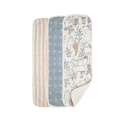 Ezra Crane Baby Woodland Burp Cloth Set
