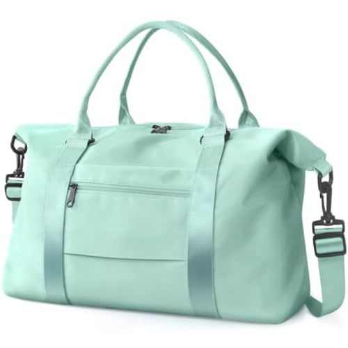 Travel Duffle Bag, Waterproof Weekender Bag Carry On Tote Bags for Women, Travel Essentials Sport Gym Bag for Men, Hospital Bag for Labor and Delivery, Overnight Bag Luggage Bag with Trolley Sleeve