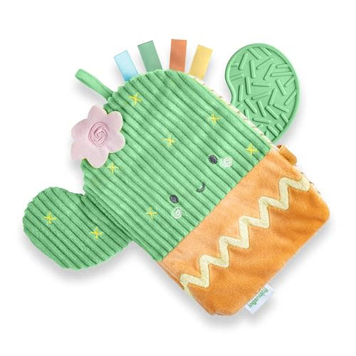 Ingenuity Calm Springs Soft Teething Activity Book - Multi-Texture Crinkle, Teether, Number Learning, Mirror, Unisex, for Ages 0-36 Months