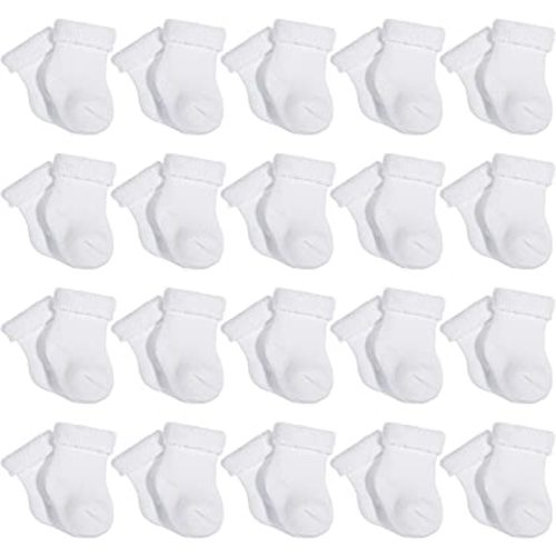 Janmercy 20 Pair Preemie Socks Girls Boy Baby Preemie Newborn Socks Premature Socks for Preemie Unisex Baby