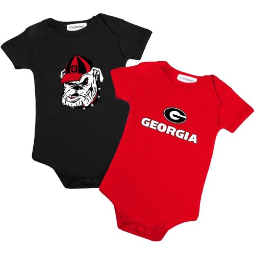 Georgia Bulldogs 2 Pack Unisex Baby Bodysuit