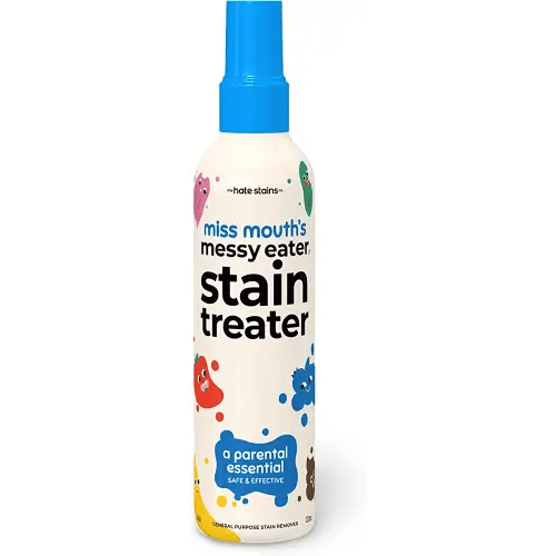 Miss Mouth's Messy Eater Stain Treater Spray - 4oz Stain Remover - Newborn & Baby Essentials - No Dry Cleaning Food, Grease, Coffee Off Laundry, Underwear, Fabric