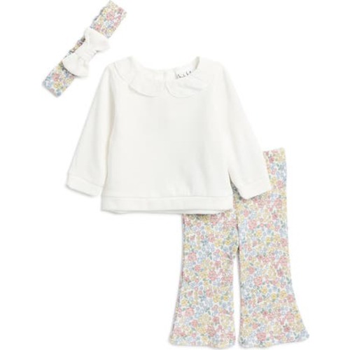 Floral Sweatshirt, Leggings & Headband Set