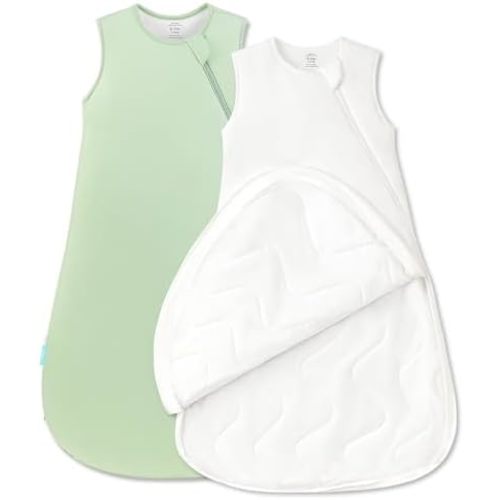 Quilted Supersoft Sleep Sack, 2.5 TOG Premium Bamboo Viscose Warm Baby Sleeping Bag, Thick Babies Wearable Blanket